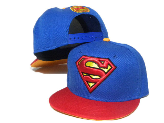 Kids Super Man Blue Snapback Hat DD